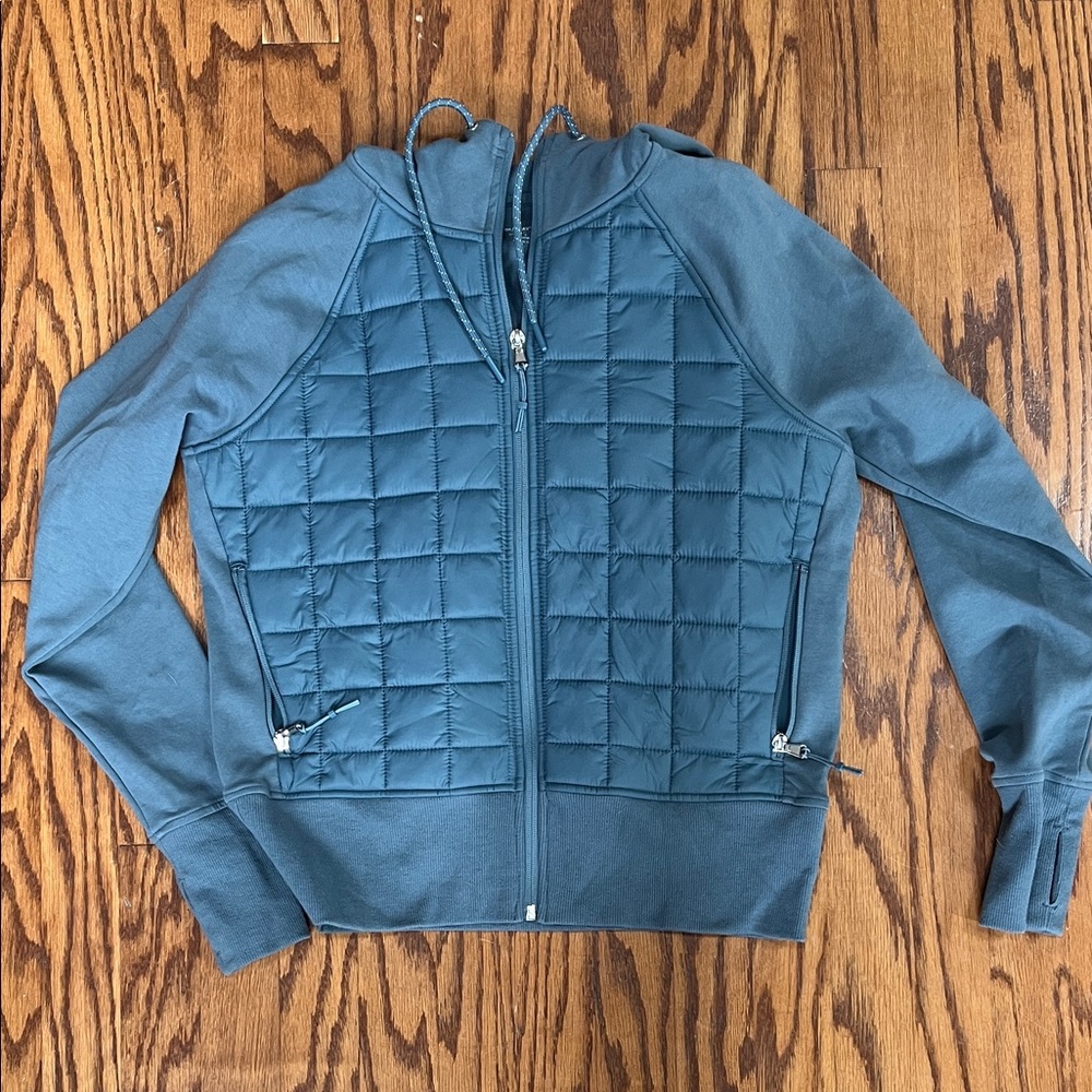 Old Navy Quilted Zip Hoodie